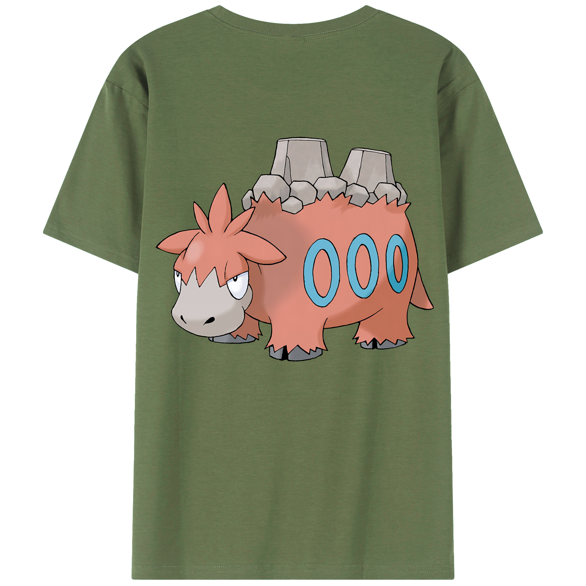 （画像用） ポケットモンスター Pokémon 綿100％ メンズ半袖Tシャツ（バックプリント） 通気性